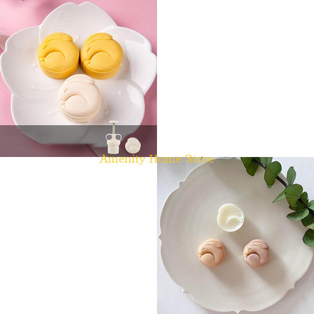 Bunny Cake Mold - F26C Mooncake Kalıp Sonbahar Ortası Festivali
