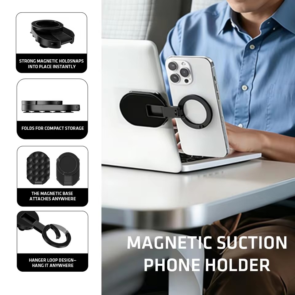 Taco Stand Holder - MA39 Manyetik Katlanabilir Telefon Standı Evrensel