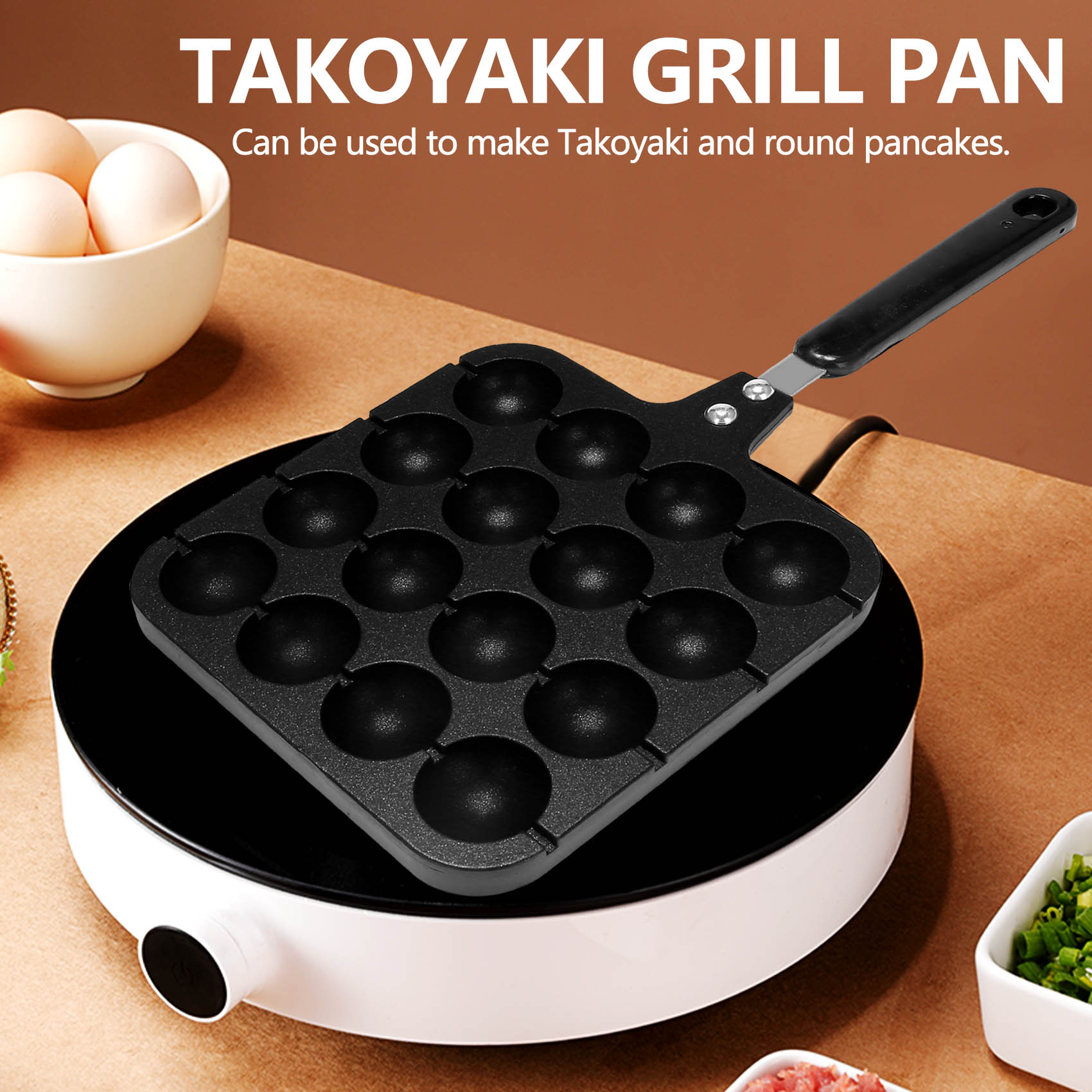 16 Delikli Alüminyum Takoyaki  - Takoyaki Grill Plate incelemesi ve fiyatı